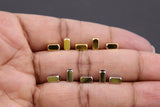14K Gold Plated Brass Rectangle Spacer Beads