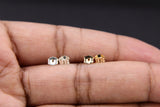 14K Gold Filled Earring Backs, 925 Sterling Silver Butterfly Backs AG #852, 5 mm Gold or Silver Post Push Backs - 6 Pieces - Gold