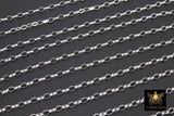 925 Sterling Silver Rolo Chains, 14 K Gold Filled Unfinished By The Foot CH #867, 5.0 x 3.0 mm Oval Thick Rolo Chain CH #765